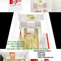 Thiết kế cửa hàng thời trang Kid Store - Phủ Doãn